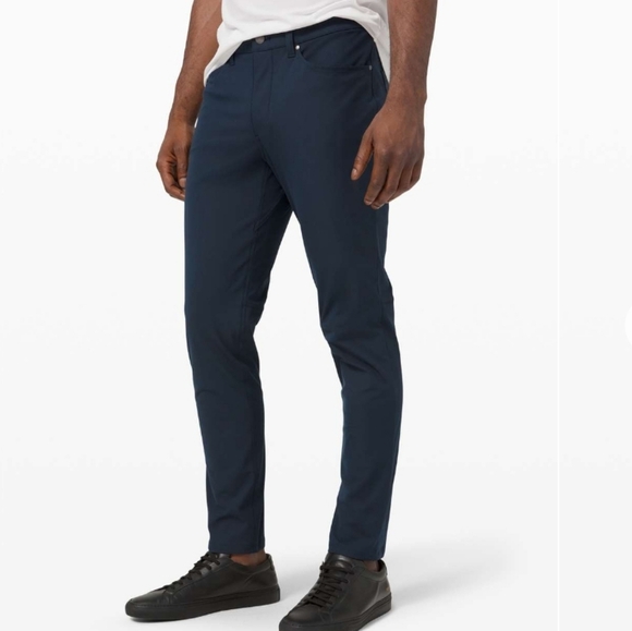 Lululemon ABC Pant Slim *Warpstreme. 30" inseam. Blue "True navy". Size 31. - Picture 1 of 14